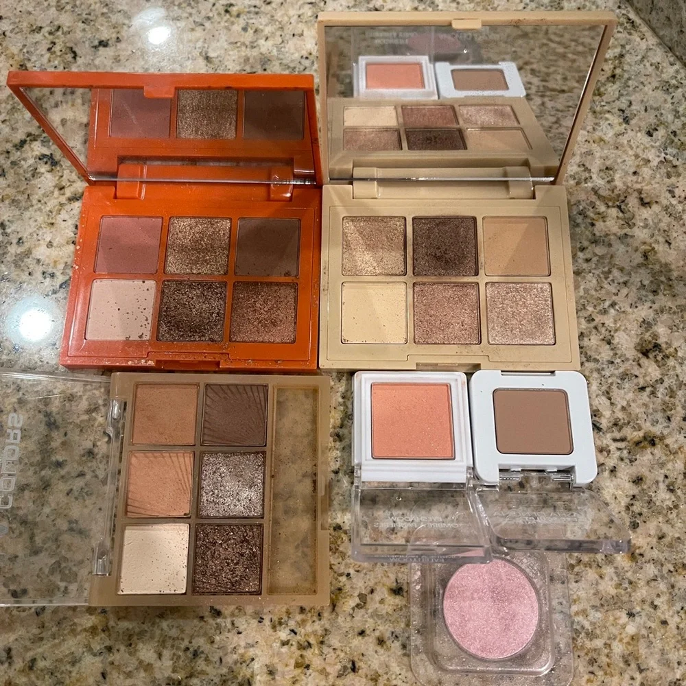 Natasha Denona Essence L.A. Colors ColourPop Eyeshadow Singles Palette Bundle
